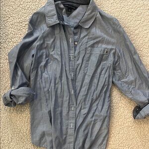 Blue Button-Up Shirt